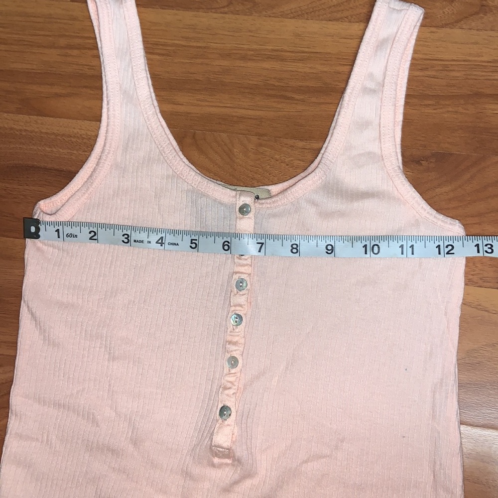 Original Juicy Couture Ribbed Henley Tank Top - Picture 3 of 6